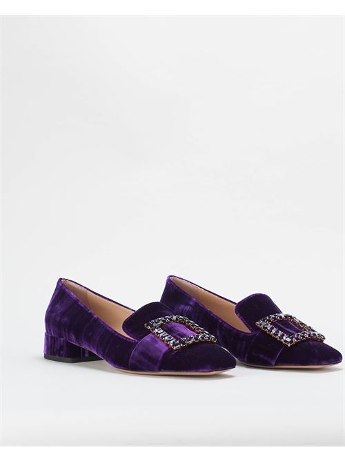 Velvet loafers with accessory Francesco Sacco FRANCESCO SACCO | Moccasins | 686335